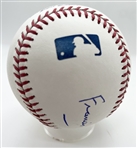 Pope Francis Amazingly Rare Single Signed OML Baseball with Photographic Evidence at Time of Signing! (JSA LOA)