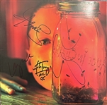 Alice in Chains ULTRA RARE Group Signed Jar of Flies Record Album with Layne Staley (4 Sigs)(JSA LOA)