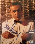 007: Sean Connery Rare In-Person Signed 8" x 10" Color Photo as "James Bond" (Beckett/BAS LOA)