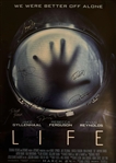 Life (2017) Cast Signed 27 x 40 Movie Poster with Reynolds, Gyllenhaal, Ferguson, etc. (Beckett/BAS LOA)