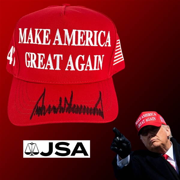 Donald Trump Signed "Make America Great Again" MAGA Hat (JSA LOA)