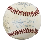 World Series MVPs Multi Signed ONL Baseball with Koufax, Ford, Robinson, etc. (JSA LOA)