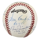 World Series MVPs Multi Signed ONL Baseball with Koufax, Ford, Robinson, etc. (JSA LOA)