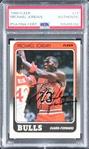 Michael Jordan ULTRA RARE Signed 1988 Fleer #17 Basketball Card (PSA/DNA Encapsulated)