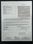Eminem Signed & 3x Initialed Consumer Auto Sales Document w/ Rare Marshall Mathers Legal Name Signature! (JSA LOA)