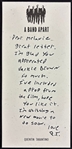 Quentin Tarantino Signed 3.5 x 7.5 Note on Personal Letterhead w/ Jackie Brown Content! (Beckett/BAS)
