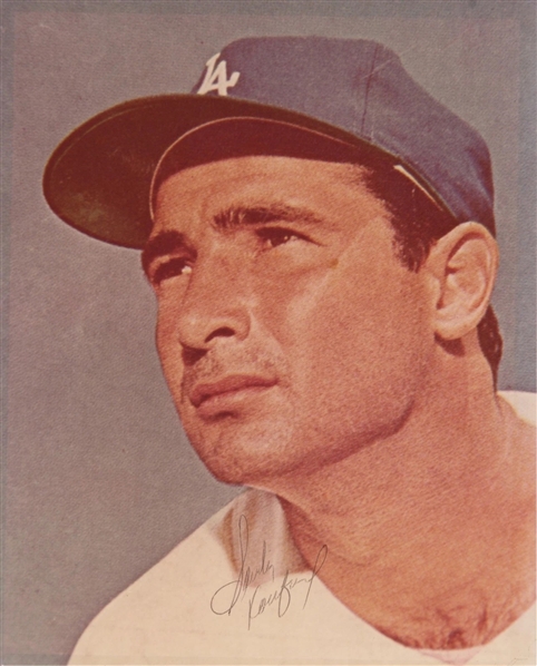 Sandy Koufax Vintage Signed 8" x 10" Color Photograph (JSA)