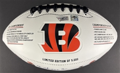 Ja'Marr Chase & Joe Burrow Signed Limited Edition Football – Custom AFC Display Case w/ Super Bowl Rings (JSA)
