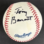 Tony Bennett & John Mathis Lot of Two (2) Signed Baseballs (JSA)