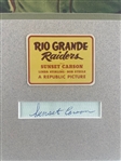 Sunset Carson Signed Cut, Custom Matted with an 8 x 10 Photo of the Wild West Actor (Beckett/BAS)
