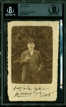Nobel Prize: Paul Ehrlich RARE Signed Postcard Photograph (Beckett/BAS Encapsulated)