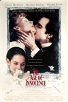 The Age of Innocence ULTRA RARE Cast Signed 27" x 40" Movie Poster with Lewis, Pfeiffer, Ryder, etc. (Beckett/BAS LOA)