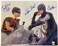Batman: Adam West & Burt Ward Dual Signed 16 x 20 Color Photo with Character Names! (JSA & PSA/DNA)
