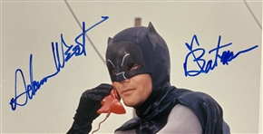 Batman: Adam West & Burt Ward Dual Signed 16 x 20 Color Photo with Character Names! (JSA & PSA/DNA)