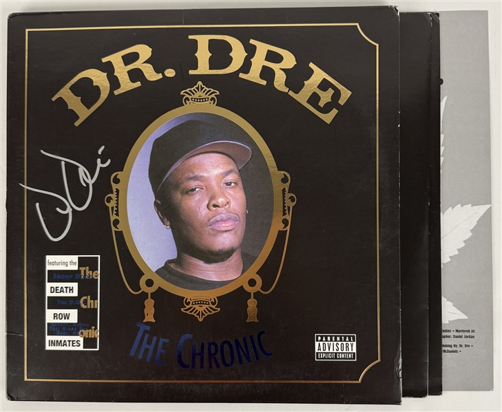 Dr. Dre Rare In-Person Signed "The Chronic" Special Limited Edition Black Cover (JSA LOA)