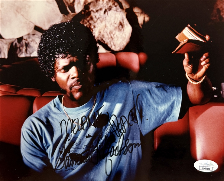 Samuel L. Jackson Signed & Inscribed 8" x 10" Color Photo from "Pulp Fiction" (JSA COA)