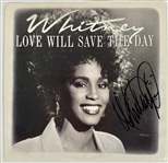 Whitney Houston Signed Love Will Save The Day Signed 45 RPM 7-Inch Single (JSA LOA)
