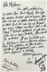 Dwayne The Rock Johnson Handwritten & Initialed Signed Note (JSA LOA)