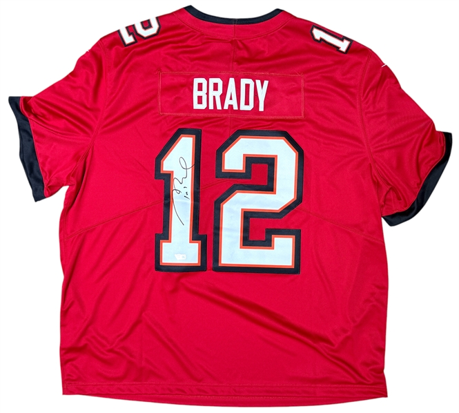 Tom Brady Signed Tampa Bay Buccaneers Nike On-Field Model Jersey (Fanatics Holo & JSA LOA)