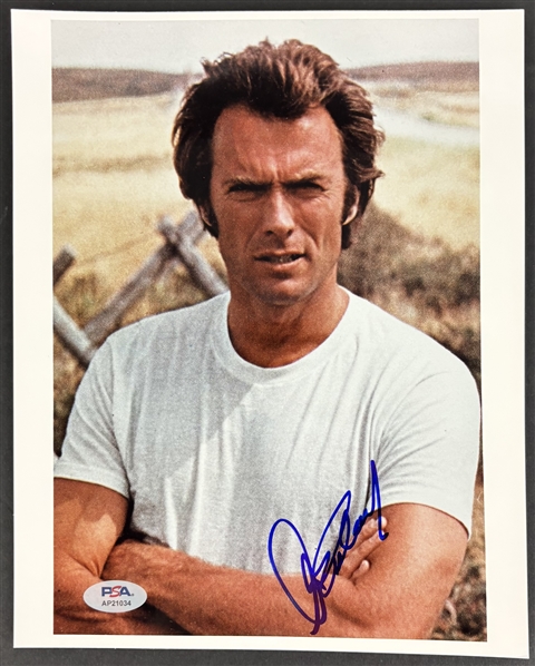 Clint Eastwood Signed 8" x 10" Color Photograph (PSA/DNA LOA)