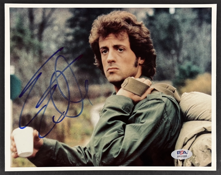 Sylvester Stallone Signed 8" x 10" Photo as John Rambo in "First Blood" (PSA/DNA LOA)