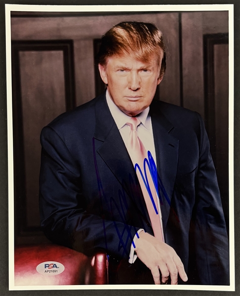 President Donald Trump Signed 8" x 10" Color Photo from "The Apprentice" (PSA/DNA LOA)
