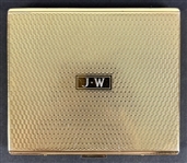 John Wayne Personally Owned & Used Monogrammed Cigarette Case (Letter of Provenance & RR Auction COA)