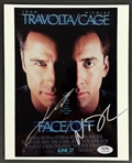Face/Off: John Travolta & Nicolas Cage Dual Signed 8 x 10 Color Photo (PSA/DNA)