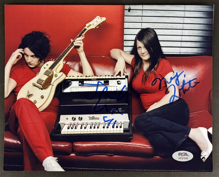 The White Stripes: Jack White & Meg White Dual Signed 8" x 10" Color Photo (PSA/DNA)