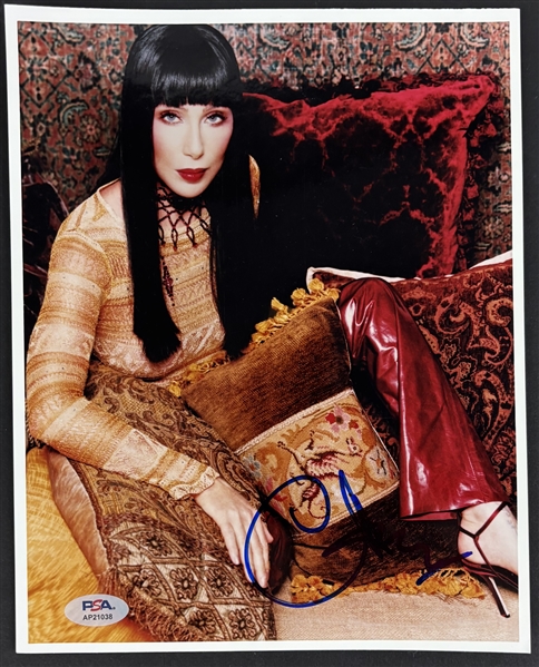 Cher Superb Signed 8" x 10" Color Photo (PSA/DNA)