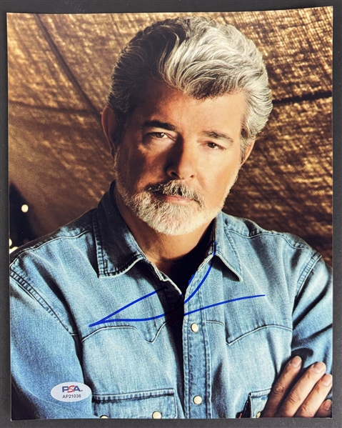 George Lucas Signed 8" x 10" Color Photo (PSA/DNA)