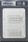 Jack Nicklaus Signed Augusta National Golf Club Score Card with GEM MINT 10 Autograph (Beckett/BAS Encapsulated)
