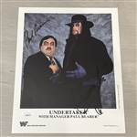 The Undertaker & Paul Bearer Original WWF 8 x 10 Promotional Photograph (JSA COA)