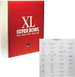 RARE Super Bowl XL: The Opus MVP Ltd. Edition Hardcover Book Signed by 35 MVPs incl. Starr, Namath, and Brady! (Beckett/BAS Guaranteed)