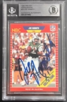 1989 Pro Set Announcers #25 Joe Namath Signed  Trading Card (Beckett/BAS Encapsulated)