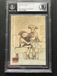 1993-95 Star Wars Galaxy #18 Ron Cobb Signed  Trading Card (Beckett/BAS Encapsulated)