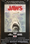 Jaws: Incredible Cast Signed 24" x 36" Poster w/ 36 Signatures! (SWAU)(K9 Graphs LOA)(Third Party Guaranteed)