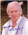 The Beatles Producer George Martin Signed 8" x 10" Photo w/ Gem Mint 10 Auto! (JSA LOA)(Tracks LOA)