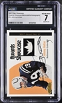 2001 Fleer Showcase Awards Showcase Memorabilia Autographs Johnny Unitas CGC 7