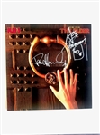 KISS: Stanley and Frehley Signed Music from "The Elder" LP Cover (2 Sigs) (JSA)