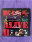 KISS: Stanley, Simmons, Frehley and Criss Signed Alive II Album with Inserts and Vinyl (4 Sigs) (Third Party Guarantee)