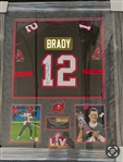 Tom Brady Signed Framed Buccaneers Jersey (Fanatics)
