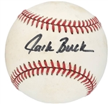 Jack Buck Single Signed ONL Baseball (Beckett/BAS)