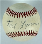 Ted Lyons Signed Official American League Baseball (JSA Authentication)