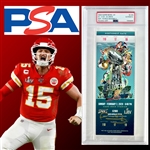Patrick Mahomes Signed Super Bowl LIV (2020) Full Game Ticket (PSA/DNA Encapsulated)