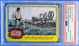 Star Wars: Mark Hamill Signed 1977 Topps #176 Star Wars Trading Card - "Luke Skywalkers Dream" (PSA/DNA Encapsulated)