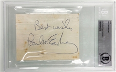 The Beatles: Paul McCartney Signed Vintage Sheet with Choice Autograph (Beckett/BAS Encapsulated)