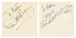 Paul and Linda McCartney Autographs – Liverpool 1979 (UK) (Tracks LTD)