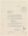 James Dean RARE & DESIRABLE Signed 1955 Legal Document with Warner Brothers RE: Compensation (PSA/DNA)