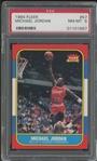 1986 Fleer Michael Jordan Rookie Card (#57) - PSA Graded NM-MT 8 with GREAT Centering!